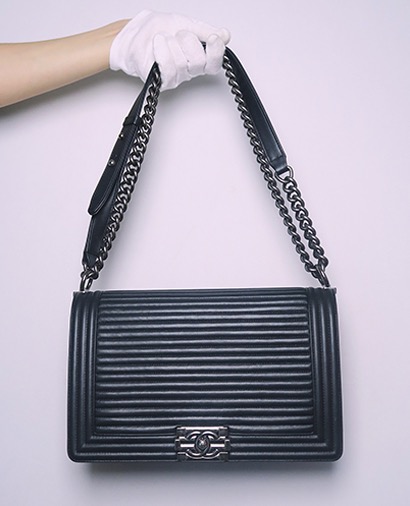 Striped Boy Bag, front view